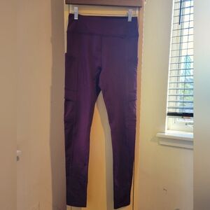 PINK  burgundy leggings